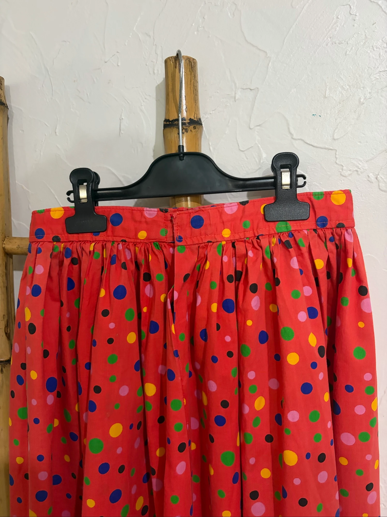 Saia longa vintage cintura alta 36 feita à mão – photo 6
